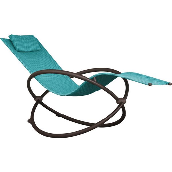 Chaise longue orbital Vivere, Turquoise