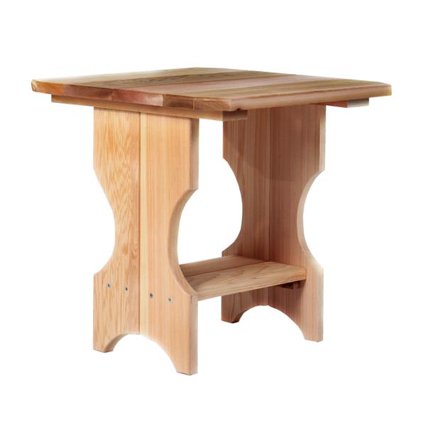 All Things Cedar Adirondack Magazine Table - Natural - 21"