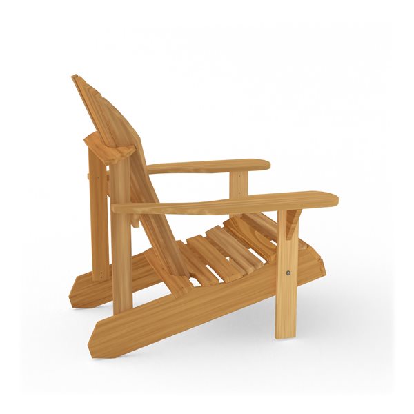 All Things Cedar Muskoka Adirondack Chair - Natural