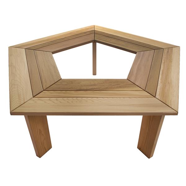 All Things Cedar 5-Sided Tree Bench