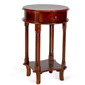 All Things Cedar Round Accent Table - Cherry - 18-in