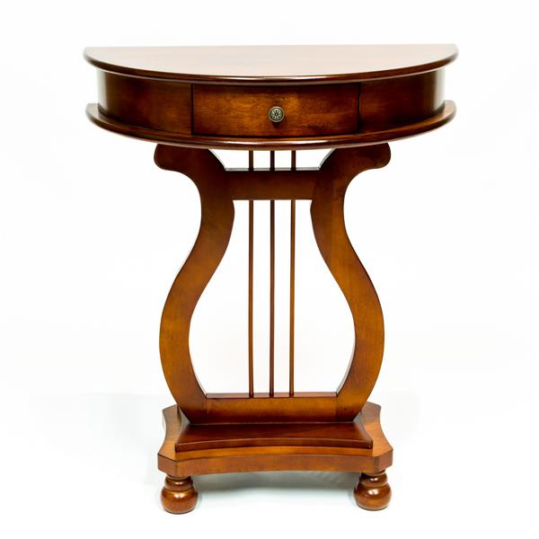 Table de harpe demi-lune