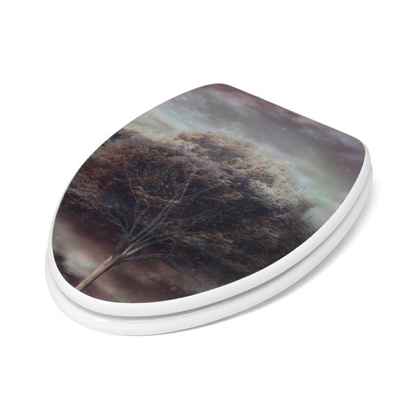 Topseat Toilet Seat with 3D Image Hologram - Elongated - Tree