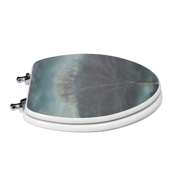 Topseat Toilet Seat with 3D Image Hologram - Elongated - Tree