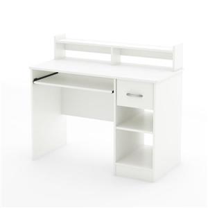 South Shore Furniture Axess Desk with Keyboard Tray - 41-in x 19-in x 37.75-in - White