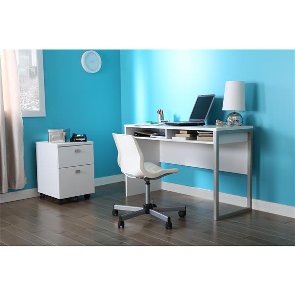 South Shore Furniture Interface Desk - 47.4-in x 19.41-in x 29.5-in - White