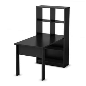 Ensemble table de travail et rangement Annexe, noir