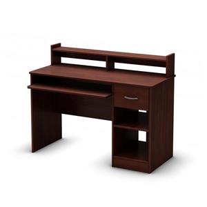South Shore Furniture Axess Desk and Keyboard Tray - 41-in x 19-in x 37.75-in - Royal Cherry