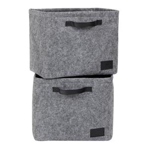South Shore Furniture Storit Large Woven Felt Baskets - Gray - 2-pk
