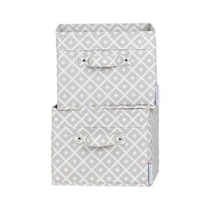 South Shore Furniture Storit Canvas Baskets - 11-in x 11-in x 9-in - Beige - 2-pk
