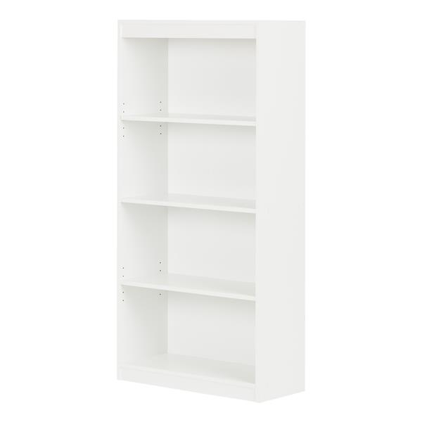 South Shore Furniture Axess 4-Shelf Bookcase - 28-in x 11.5-in x 56-in - White