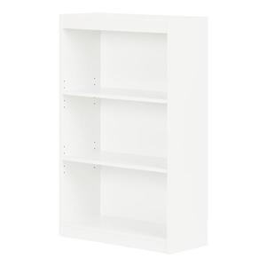 South Shore Furniture Axess 3-Shelf Bookcase - 28-in x 11.5-in x 43.25-in - White