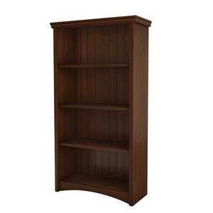 South Shore Furniture Gascony 4-Shelf Bookcase - Sumptuous Cherry