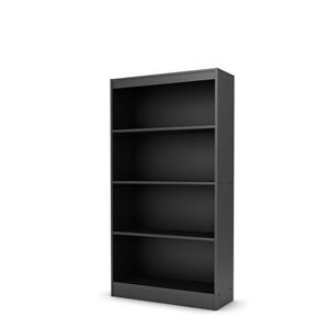 South Shore Furniture Axess 4-Shelf Bookcase - 28-in x 11.5-in x 56-in - Black