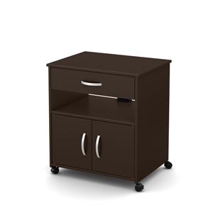 Axess Printer Cart on Wheels - Chocolate