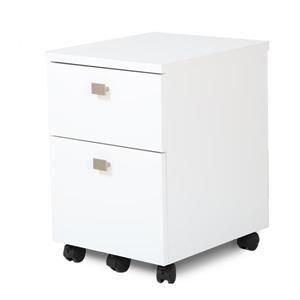 South Shore Furniture Interface 2-Drawer Mobile File Cabinet - White
