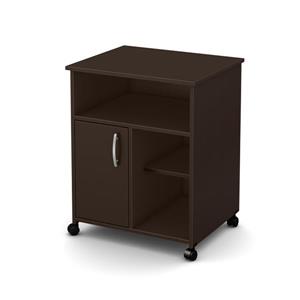 South Shore Furniture Axess Printer Cart - 23-in x 19-in x 29.25-in - Chocolate