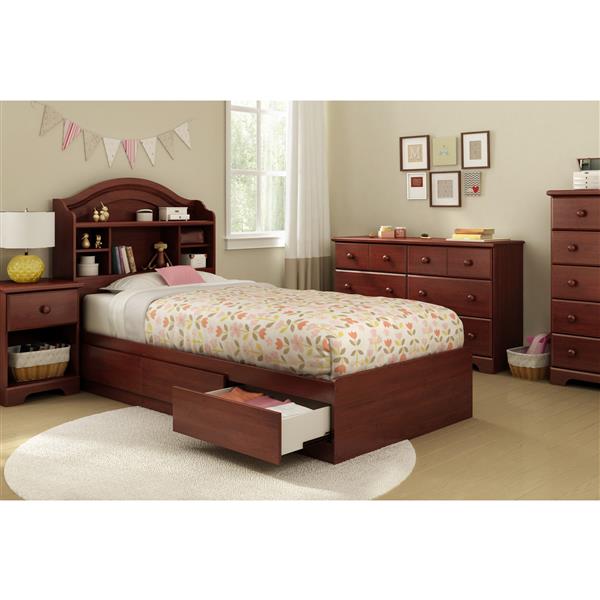 South Shore Furniture Summer Breeze 1 Drawer Nightstand Royal Cherry 3746062 Rona