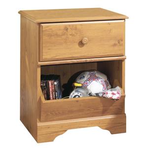Little Treasures 1-Drawer Nightstand - Country Pine