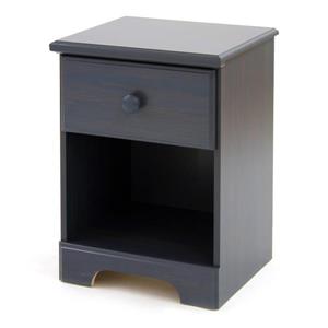 South Shore Furniture Summer Breeze 1-Drawer Nightstand - Blueberry