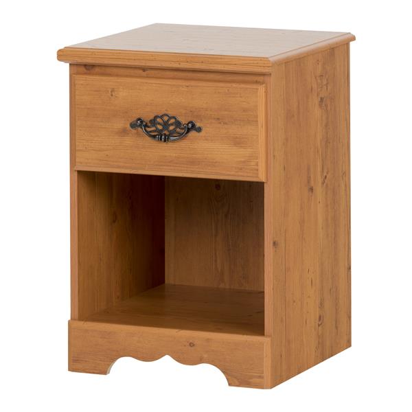 South Shore Furniture Prairie 1 Drawer Nightstand Country Pine 3232062 Rona