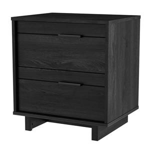 South Shore Furniture Fynn 2-Drawer Nightstand - Gray Oak