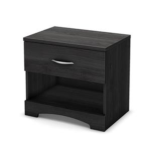 South Shore Furniture Step One 1-Drawer Nightstand - Gray Oak