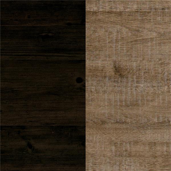 South Shore Furniture Valet 2 Drawer Nightstand Weathered Oak And Ebony 10498 Rona