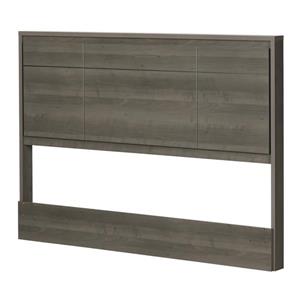 South Shore Furniture Gravity Headboard - Queen - Gray Maple