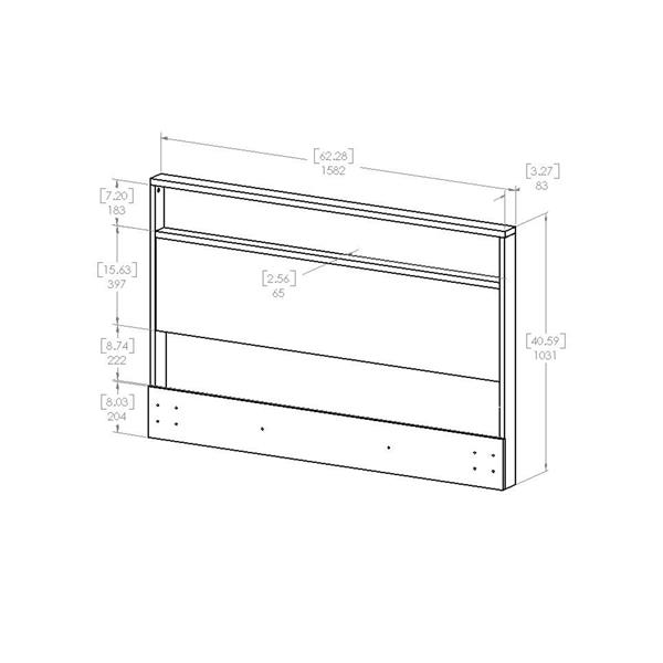 South Shore Furniture Holland Headboard - Full/Queen - White