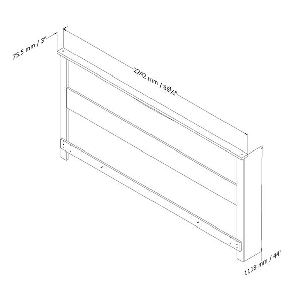 South Shore Furniture Step One Headboard - King - White