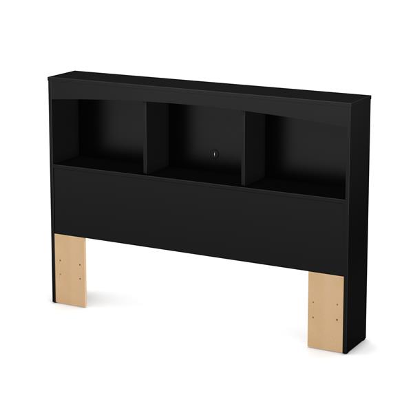 South Shore Furniture Step One Bookcase Headboard Full Black