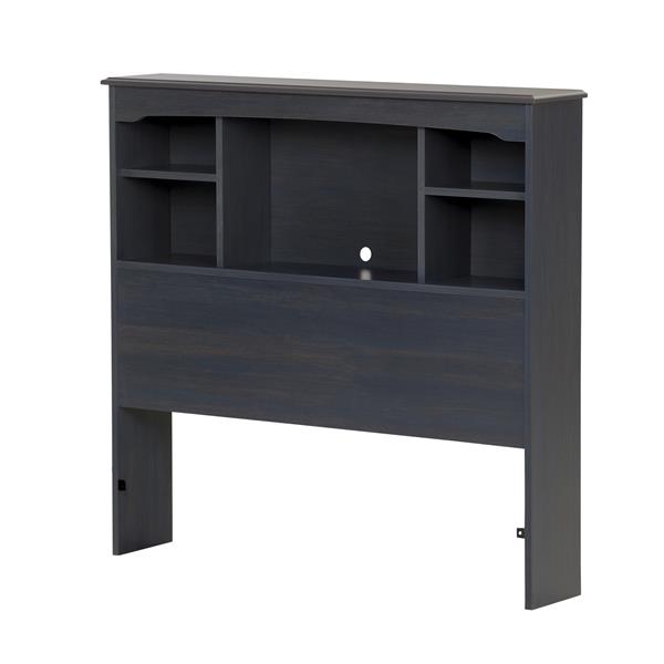 Black twin shop bookcase headboard