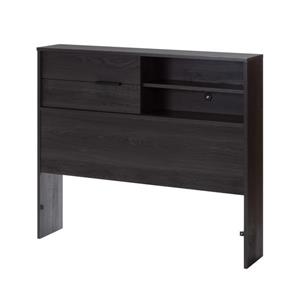 South Shore Furniture Fynn Headboard with Storage - Twin - Gray Oak
