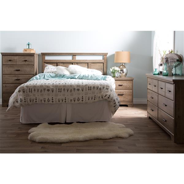 South Shore Furniture Versa 6-Drawer Double Dresser - Weathered Oak