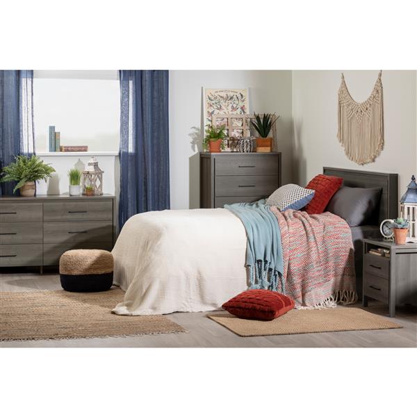 South Shore Furniture Gravity 6-Drawer Double Dresser - Gray Maple