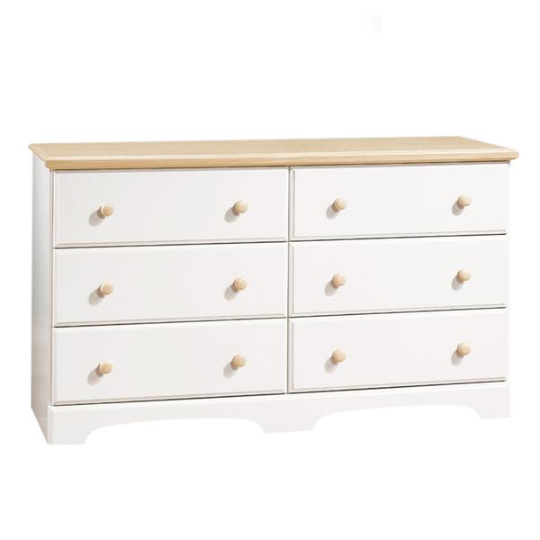 South Shore Furniture Summertime 6 Drawer Double Dresser White