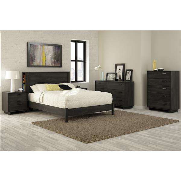 South Shore Furniture Fynn 6-Drawer Double Dresser - Gray Oak