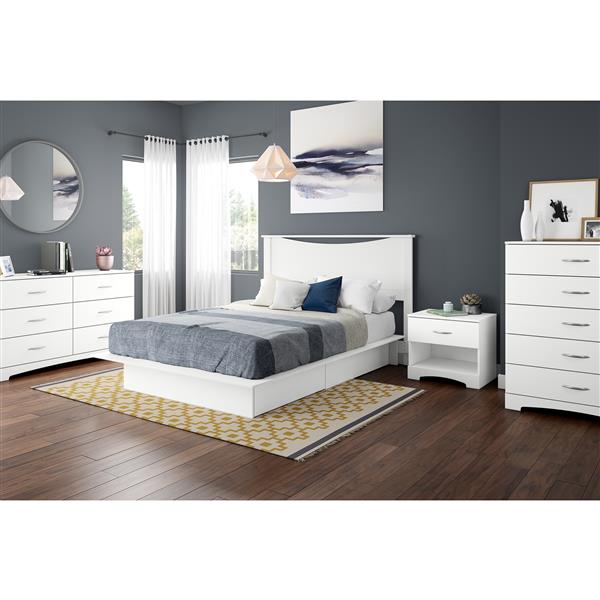 South Shore Furniture Step One 6 Drawer Double Dresser White