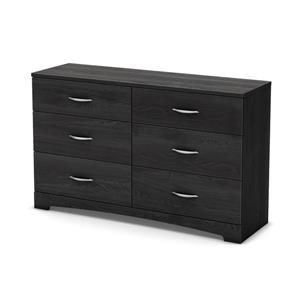 South Shore Furniture Step One 6-Drawer Double Dresser - Gray Oak