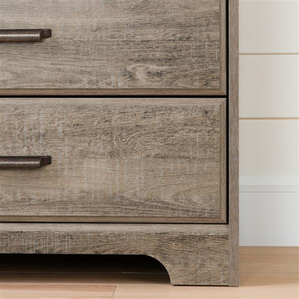 South Shore Furniture Versa 8-Drawer Double Dresser - Weathered Oak