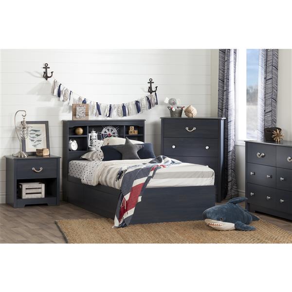 South Shore Furniture Aviron 6-Drawer Double Dresser - Blueberry