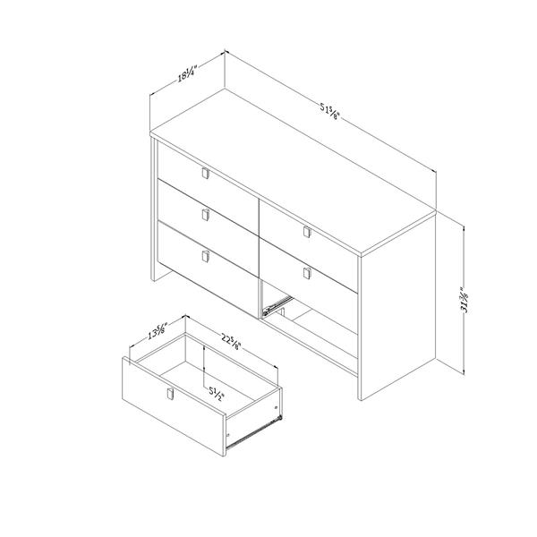 Cookie 6 deals drawer double dresser