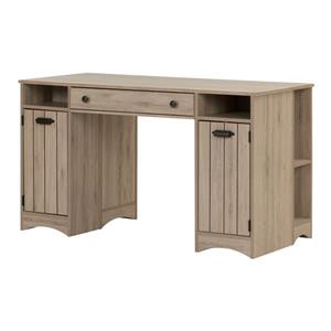 South Shore Furniture Artwork Craft Table with Storage - Rustic Oak