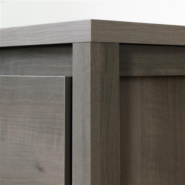 South Shore Furniture Gravity 5-Drawer Chest - 31.12-in x 18.87-in x 49-in - Gray Maple