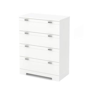 South Shore Furniture Reevo 4-Drawer Chest - 32.87-in x 18.87-in x 40.25-in - White