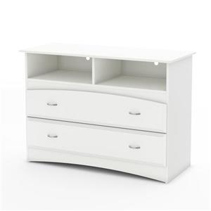 South Shore Furniture Imagine TV Stand and Storage Unit - 40.5-in x 19.5-in x 30-in - White