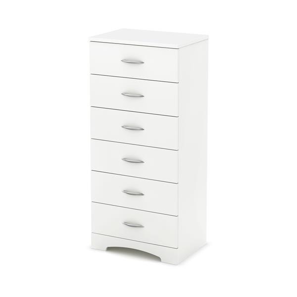 South Shore Furniture Step One 6 Drawer Lingerie Chest 26 In X 19 In X 50 In White 3160066 Rona