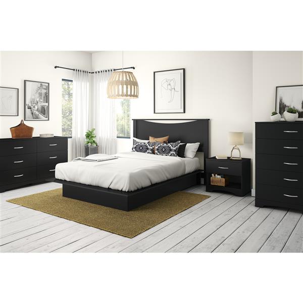 South Shore Furniture Step One 5-Drawer Chest - 33-in x 19-in x 42.5-in - Black