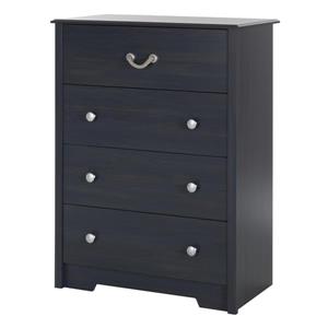 South Shore Furniture Aviron 4-Drawer Chest - 31.12-in x 19.37-in x 40-in - Blueberry